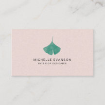 Bonito Rosa Ginkgo Leaf Naturaleza simple