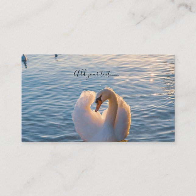 Tarjeta De Visita Bonito Swan (Anverso)