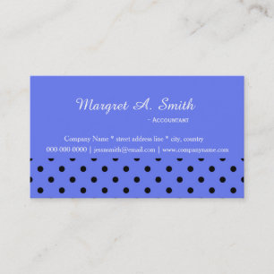 Tarjeta De Visita Bonitos, elegantes, geniales puntos de polka negro