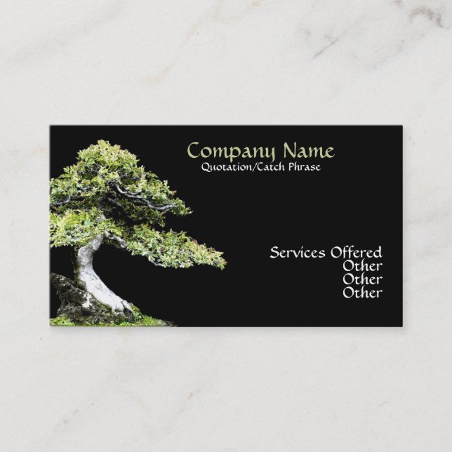 Tarjeta De Visita Bonsai Business card (Anverso)