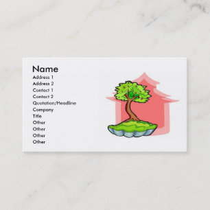 Tarjeta de visita Bonsai Tree