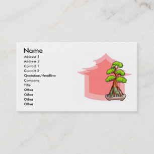 Tarjeta de visita Bonsai Tree