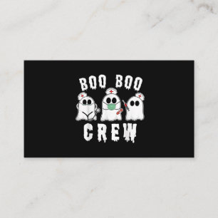Tarjeta De Visita Boo Boo Crew Graciosa Enfermera Fantasma Disstume