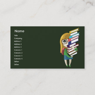 Tarjeta De Visita Bookgirl - negocio