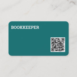 Tarjeta De Visita Bookkeeper Auditor QR Code