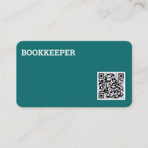 Tarjeta De Visita Bookkeeper Auditor QR Code