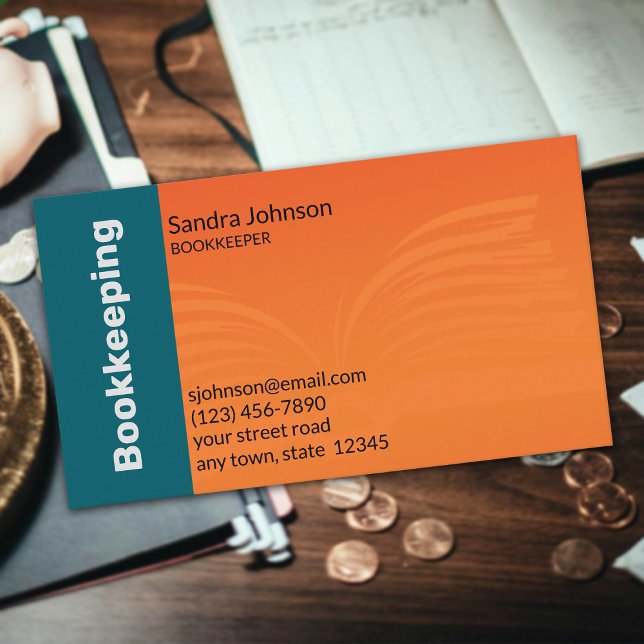 Tarjeta De Visita Bookkeeping Services (Subido por el creador)