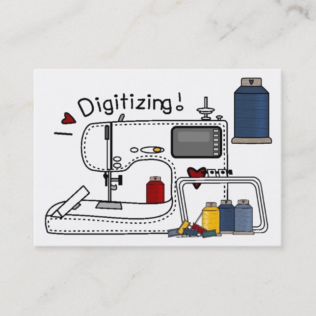 Tarjeta De Visita Bordado - Moda - Seamstress - SRF (Anverso)