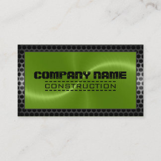 Tarjeta De Visita Borde de acero moderno Metalizado inoxidable y met