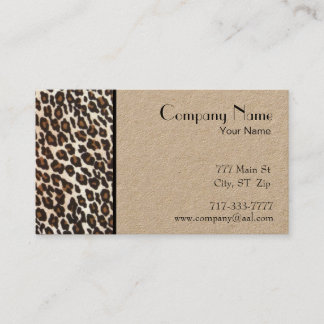 Tarjeta De Visita Borde de impresión de leopardo
