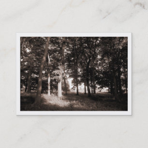 Tarjeta De Visita Borde de los bosques, minitarjeta fotográfica (bor