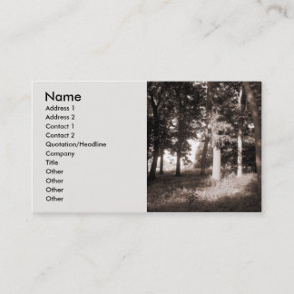 Tarjeta De Visita Borde de los bosques - Personalizado