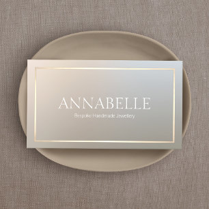 Tarjeta De Visita Borde de oro del elegante diseñador de Modas