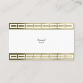 Tarjeta De Visita Borde de oro elegante