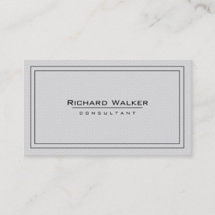 Tarjeta De Visita Borde elegante profesional en la plaza blanca