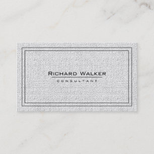 Tarjeta De Visita Borde elegante profesional en la plaza blanca