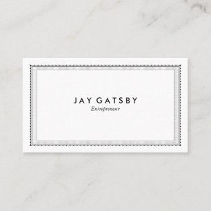 Tarjeta De Visita Borde grabado vintage personalizado
