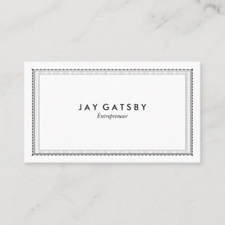 Tarjeta De Visita Borde grabado vintage personalizado