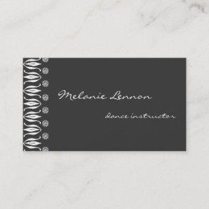 Tarjeta De Visita Borde Ornamental Izquierdo