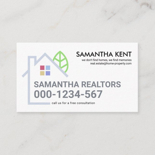 Tarjeta De Visita Borde paisajístico de construcción creativa (Anverso)