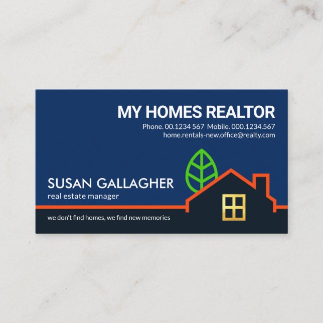 Tarjeta De Visita Borde paisajístico de construcción creativa (Anverso)