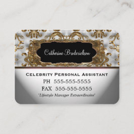 Tarjeta De Visita Borde redondo profesional del ayudante personal de