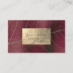 Tarjeta De Visita Borgoña Maroon Gold Sapphire Sepia Relieve metali