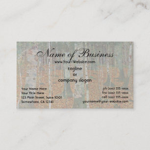 Tarjeta De Visita Bosque de abedules de Gustav Klimt