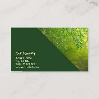 Tarjeta De Visita Bosque de bambú