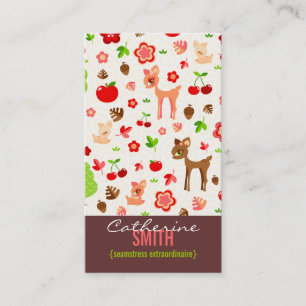 Tarjeta De Visita Bosque de Deerie (vertical)