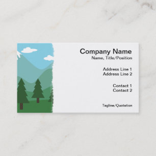 Tarjeta De Visita Bosque de la montaña