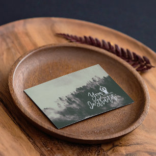 Tarjeta De Visita Bosque de la Naturaleza de Meditación Guión de ins