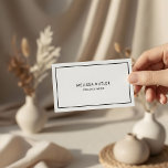 Tarjeta De Visita Bosque de lujo profesional Minimalista blanco negr<br><div class="desc">En el mundo del trabajo en red, es imperativo dar una primera impresión memorable. Nuestras tarjetas de visita de estilo minimalista están diseñadas para hacer justamente eso, encapsulando profesionalismo y elegancia en un diseño elegante y simple. Diseñadas para el profesional más exigente, estas tarjetas son perfectas para los propietarios de...</div>