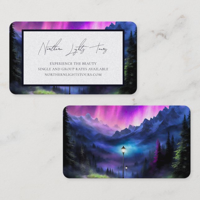 Tarjeta De Visita Bosque encantado (Anverso / Reverso)