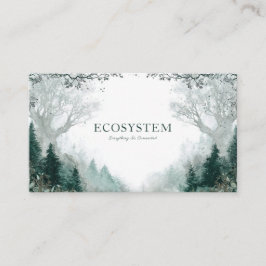 Tarjeta De Visita Bosque Encantado Malhumorado y Místico