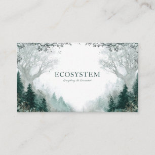 Tarjeta De Visita Bosque Encantado Malhumorado y Místico