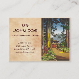 Tarjeta De Visita Bosquejos de Tsuchiya Koitsu de lugares famosos en