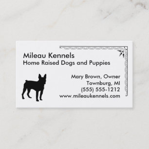 Tarjeta De Visita Boston Terrier
