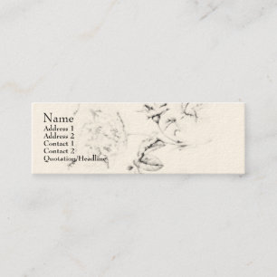 Tarjeta de visita botánica de la impresión