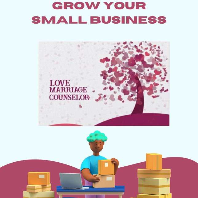 Tarjeta de visita Botánica de Valentine Love Couns (Subido por el creador)