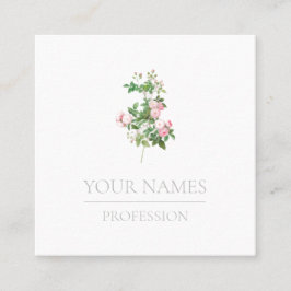 TARJETA DE VISITA: BOTÁNICO: ROSAS