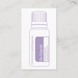 Tarjeta De Visita Botella de aceite esencial de lavanda