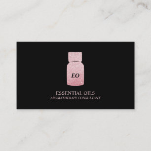 Tarjeta De Visita Botella de aceites esenciales aromaterapia