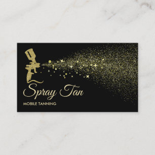 Tarjeta De Visita Botella de spray bronceador