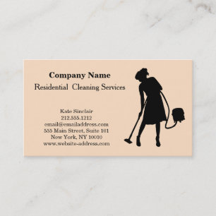 Tarjeta De Visita Botella de spray de servicio de limpieza profesion
