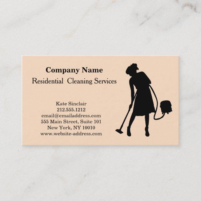 Tarjeta De Visita Botella moderna para pulverización de servicio de  (Anverso)