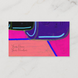 Tarjeta De Visita Botella Polaca Abstracta
