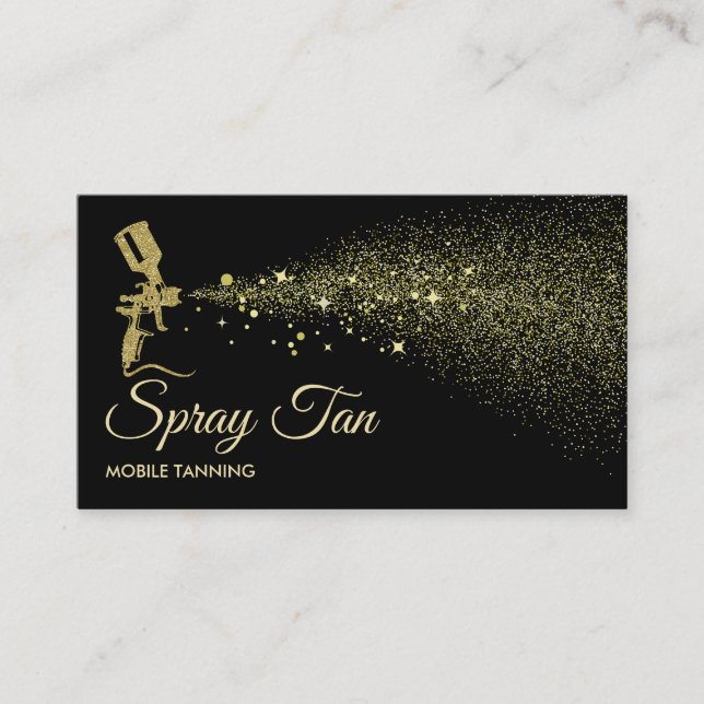 Tarjeta De Visita Botella Tan Spray (Anverso)