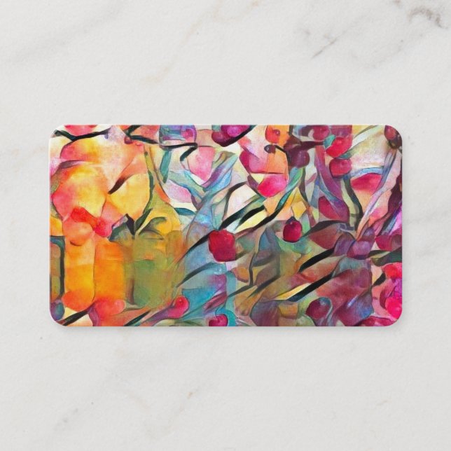 Tarjeta De Visita Botellas coloridas (Anverso)