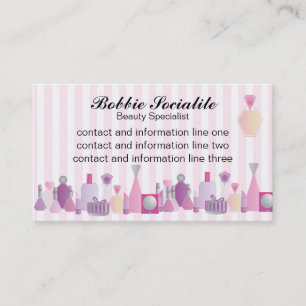 Tarjeta De Visita Botellas de la belleza